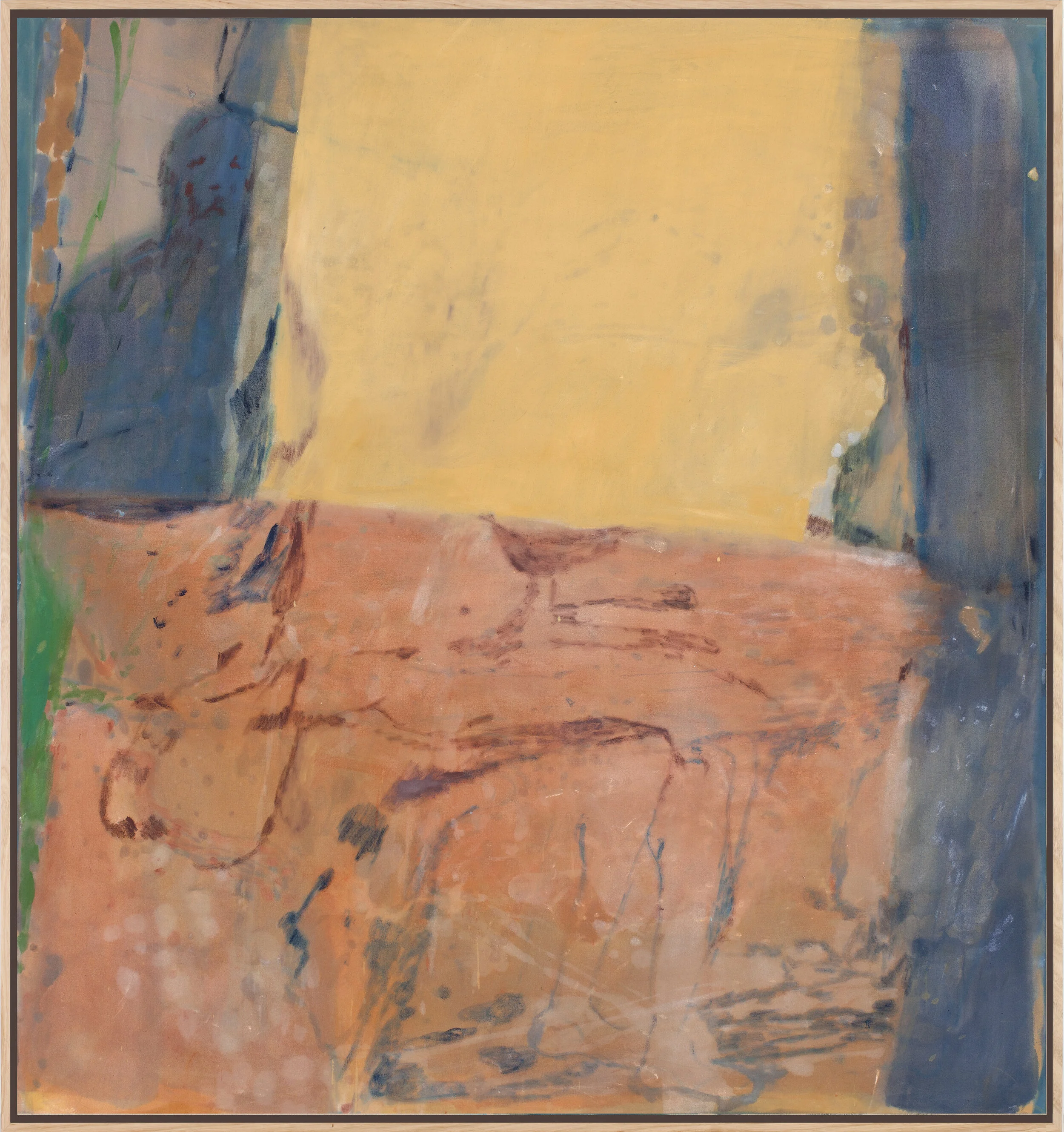 Underneath, oil on raw linen, 130x100cm