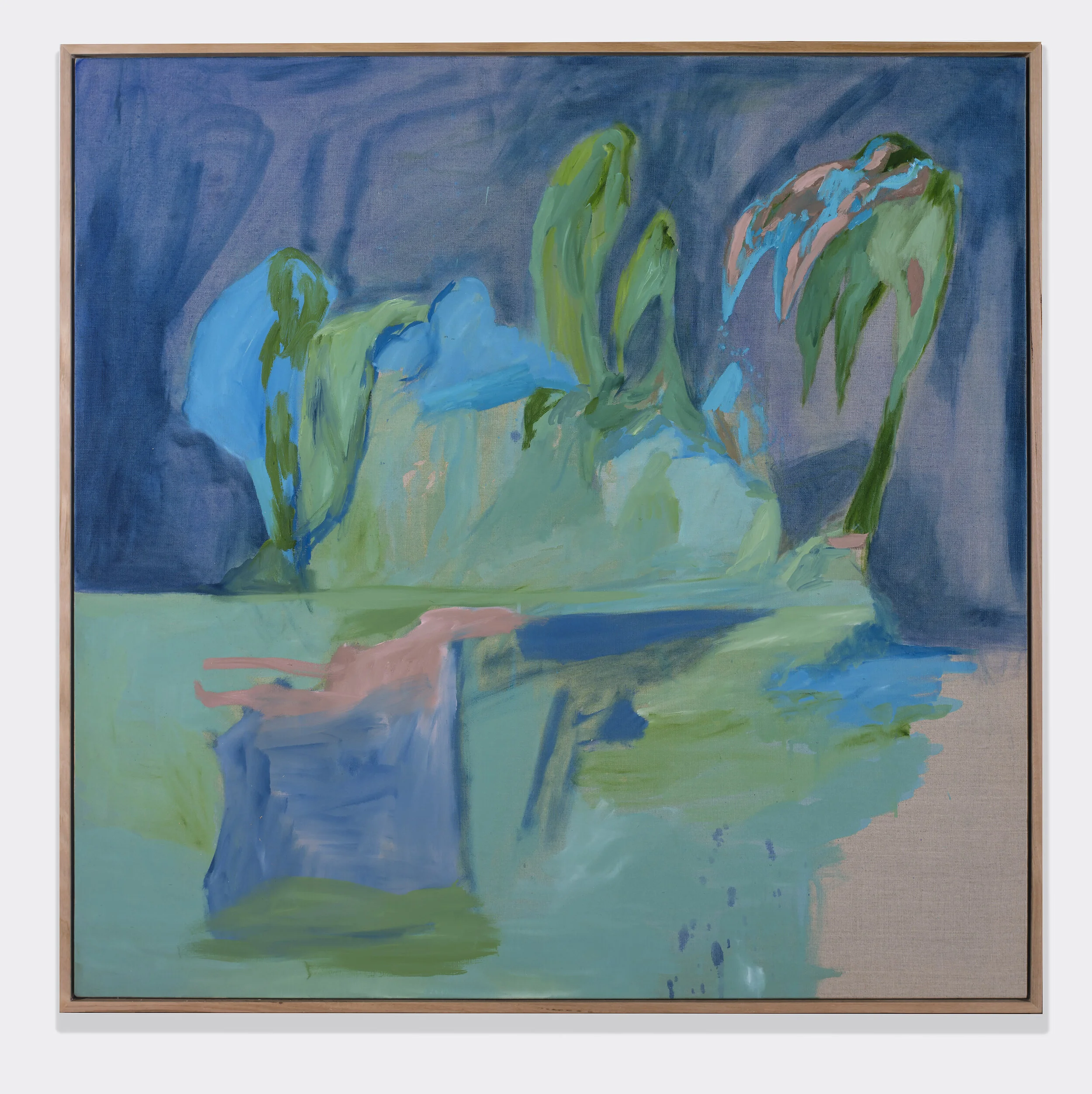 Island, oil on linen, 100x100cm