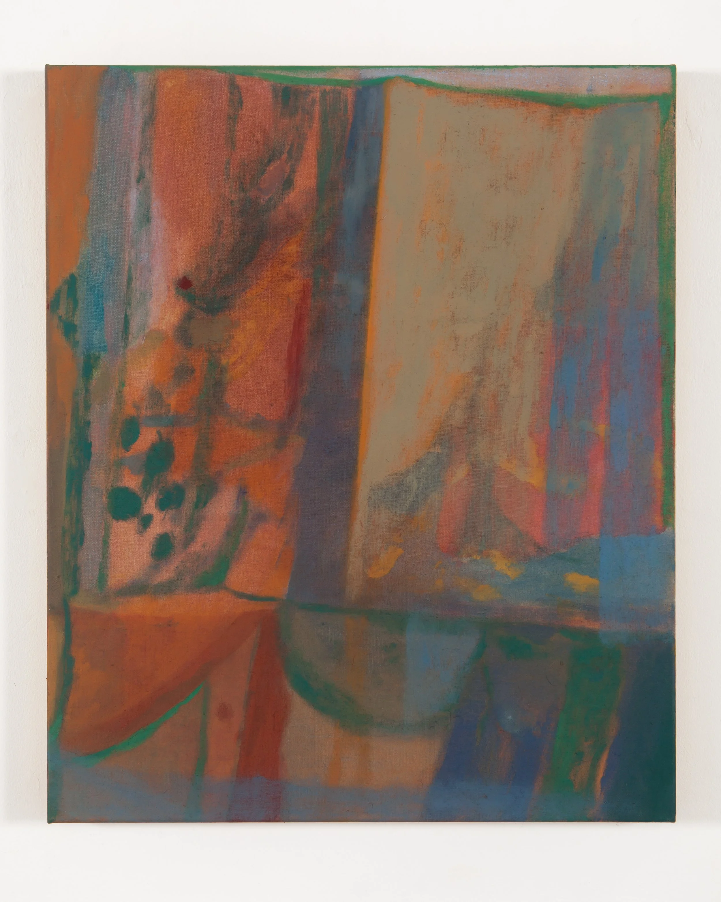 Mother and Curtained Door