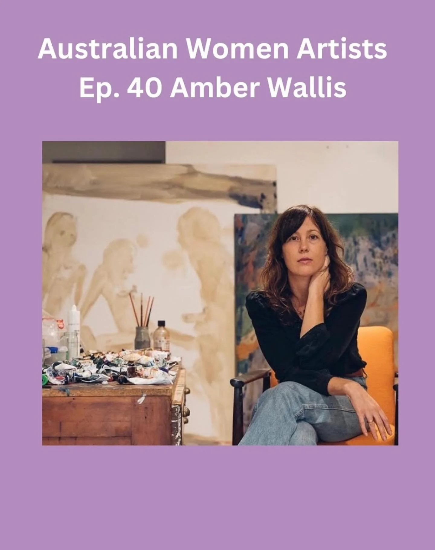 I&rsquo;m very very thrilled to have been a guest on the Australian Women Artists podcast // hosted by the lovely Richard Graham from @reallyinterestingwomen @australianwomenartists 

We talk out my practice from a bunch of angles and we cover some t
