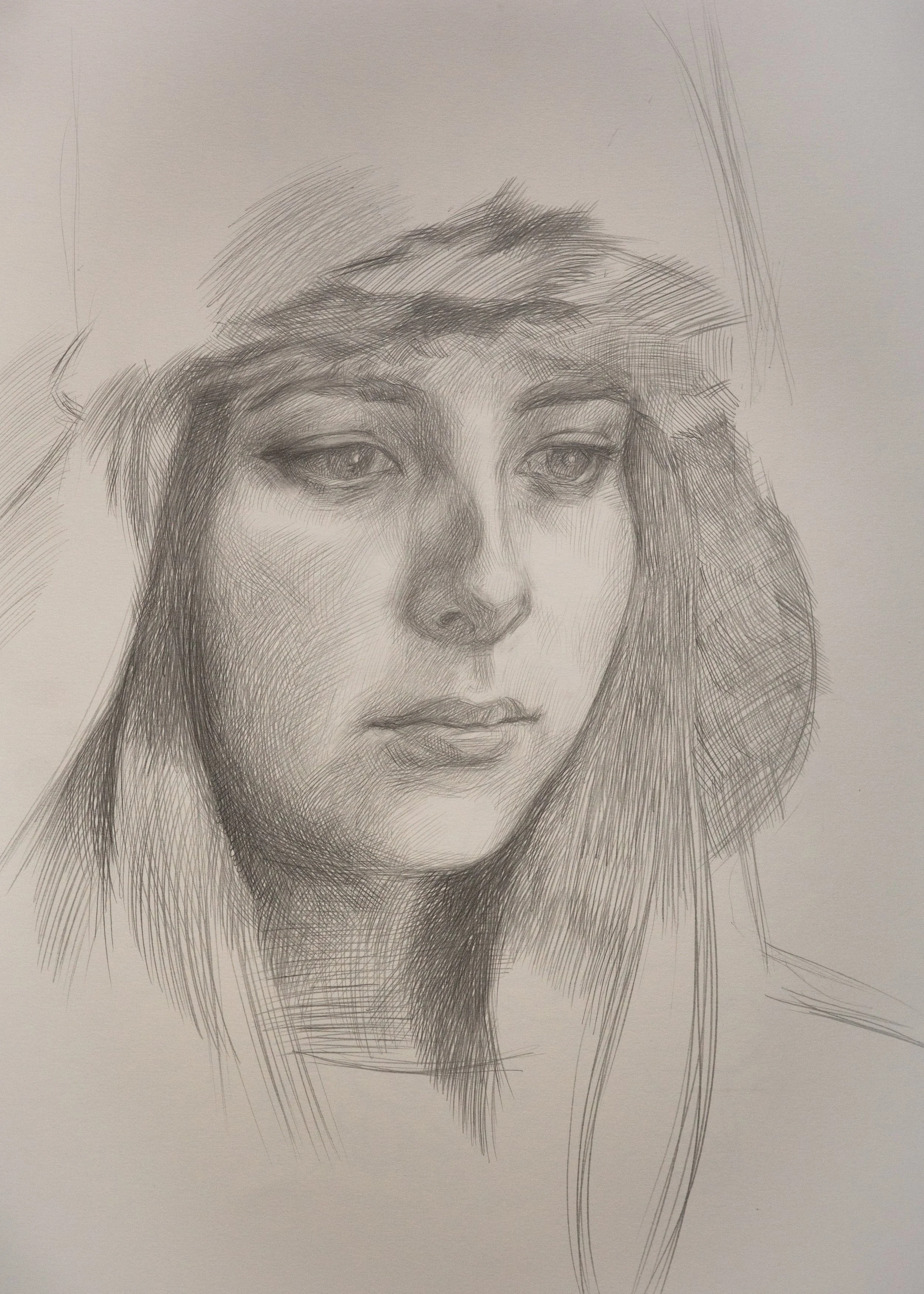 Anna in the hat (study)