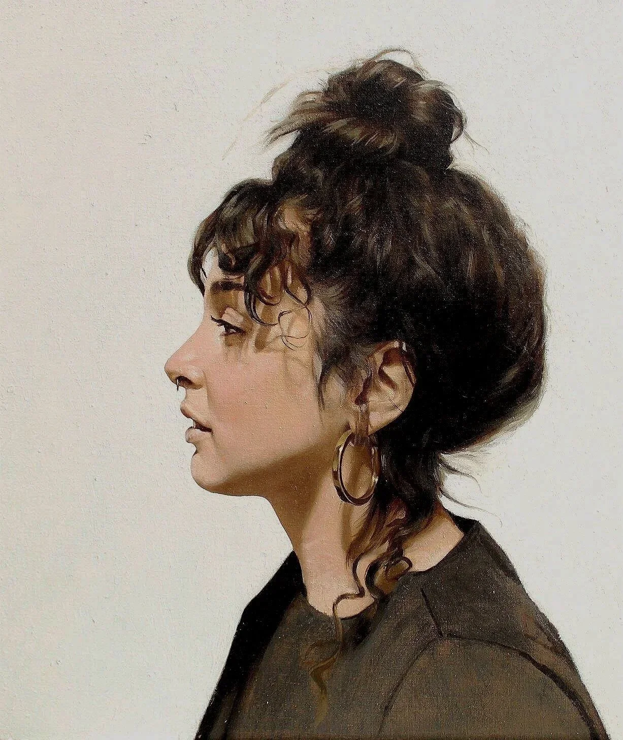 Profile with a Gold Earring