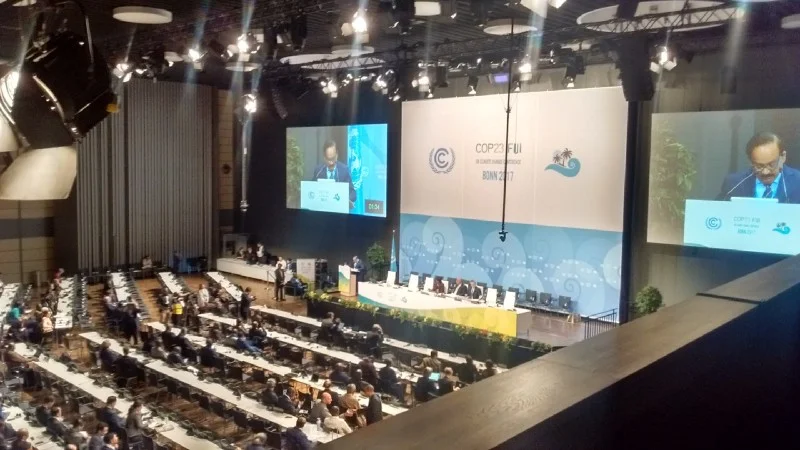 Dr Harsh Vardhan (Minister of Environment, India) discussing the goals of India for 2030 for combating climate change