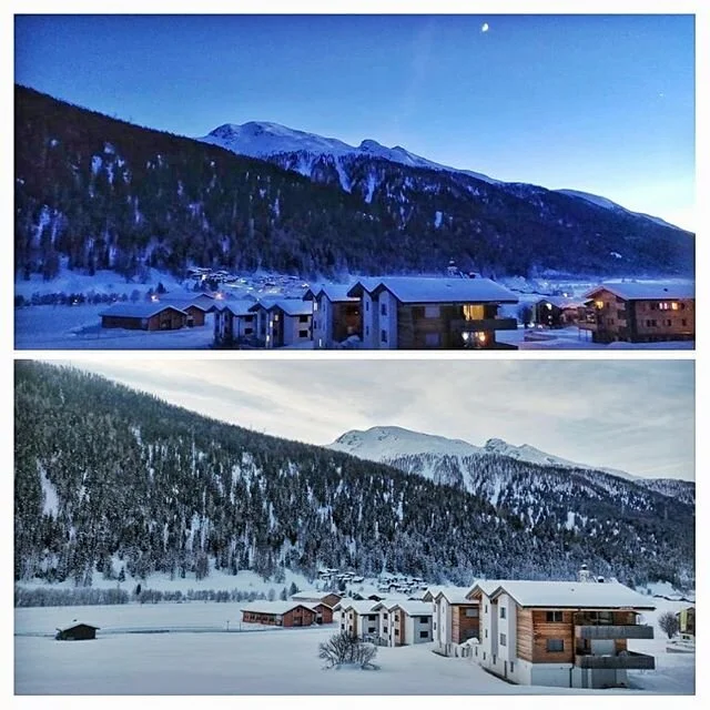 Some days and nights in mountains.
.
.
.
.
Obergesteln &lt;-&gt; M&uuml;nster &lt;-&gt; Galmihornhuette
.
.
.
.
#hikingadventures #snowshoeing #skiing #sunsets #alps #swisshut #alpinist #winter #newyearseve