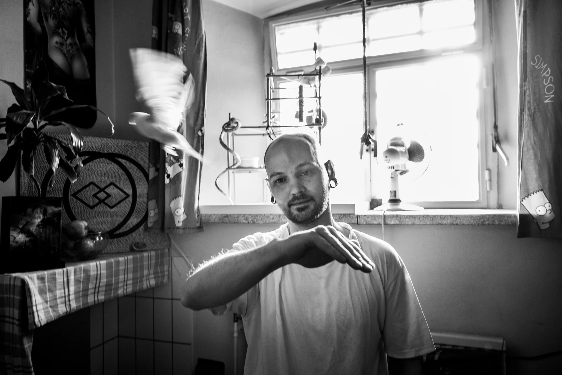 A long term detainee inside the prison of Audenaarde., Belgium 2015.