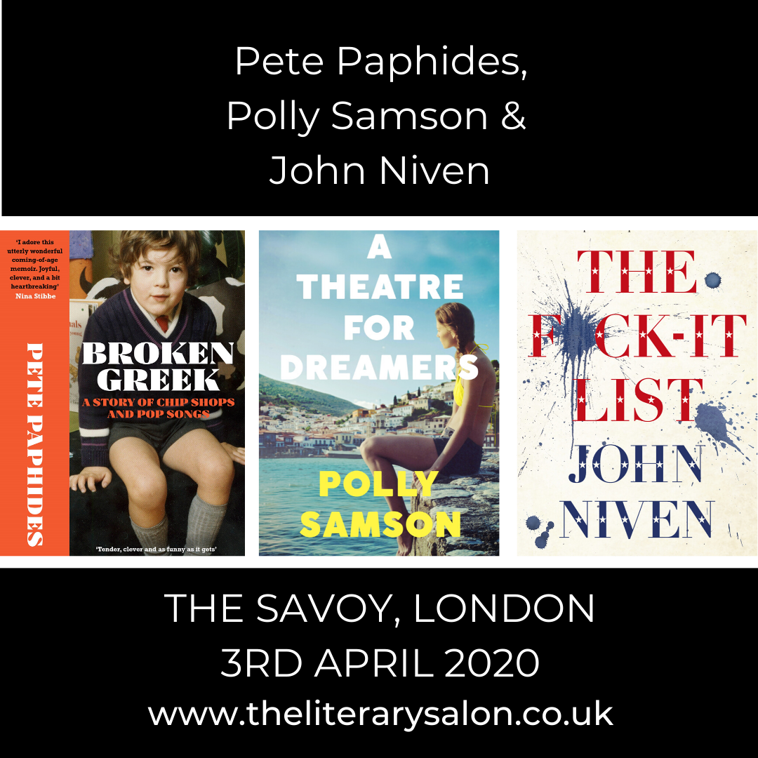 Damian Barr's Literary Salon, 3rd April 2020!