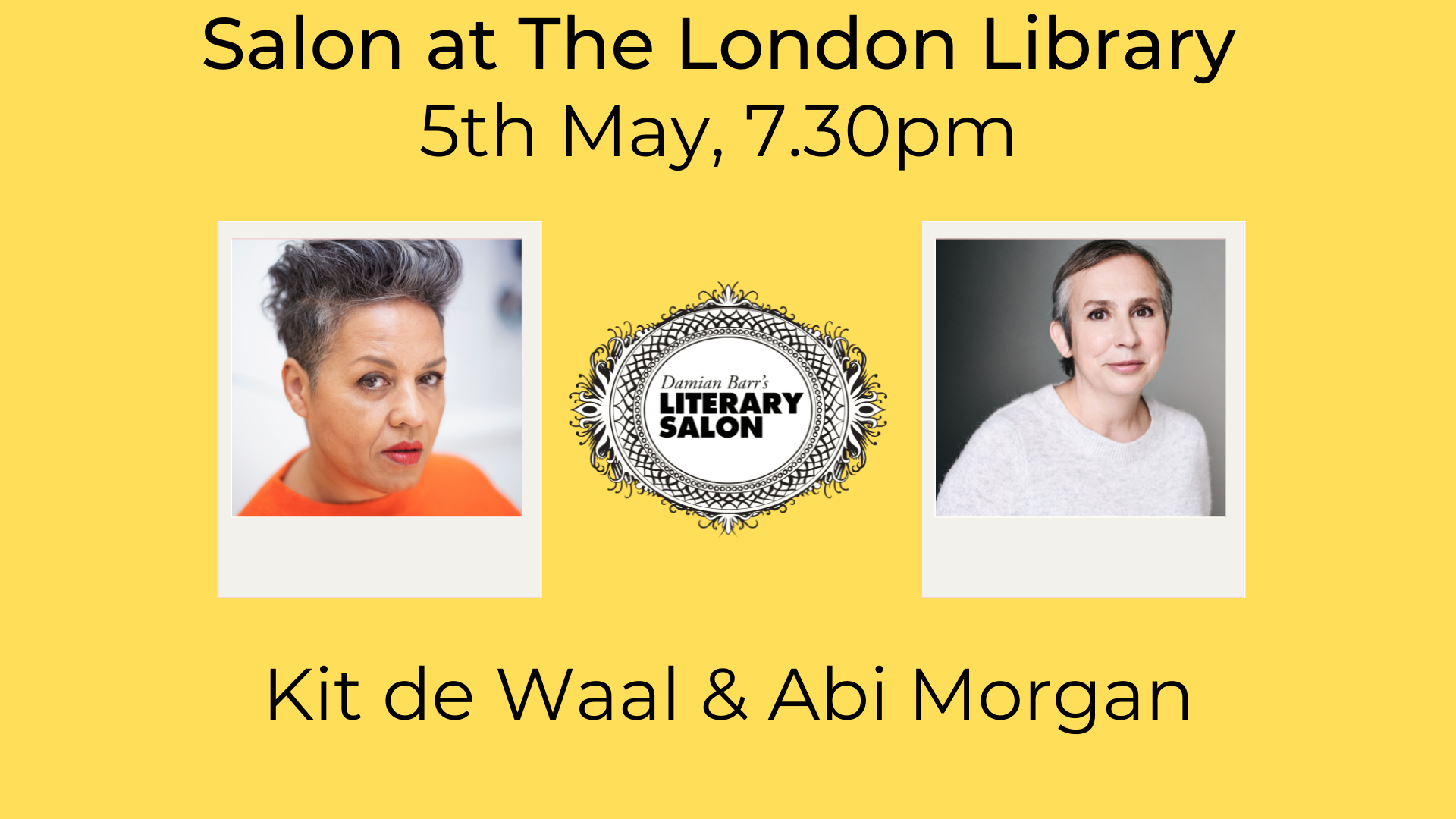 Salon at The London Library with world premieres from Kit de Waal and Abi Morgan!