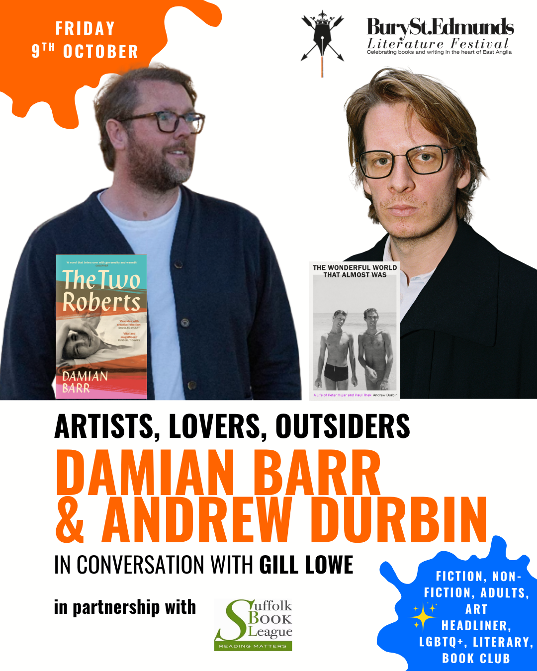 Double bill with me and Andrew Durbin at Bury St Edmunds
