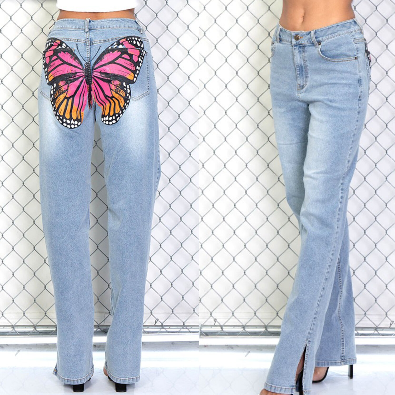 BUTTERFLY KISSES DENIM — Colorful Natalie