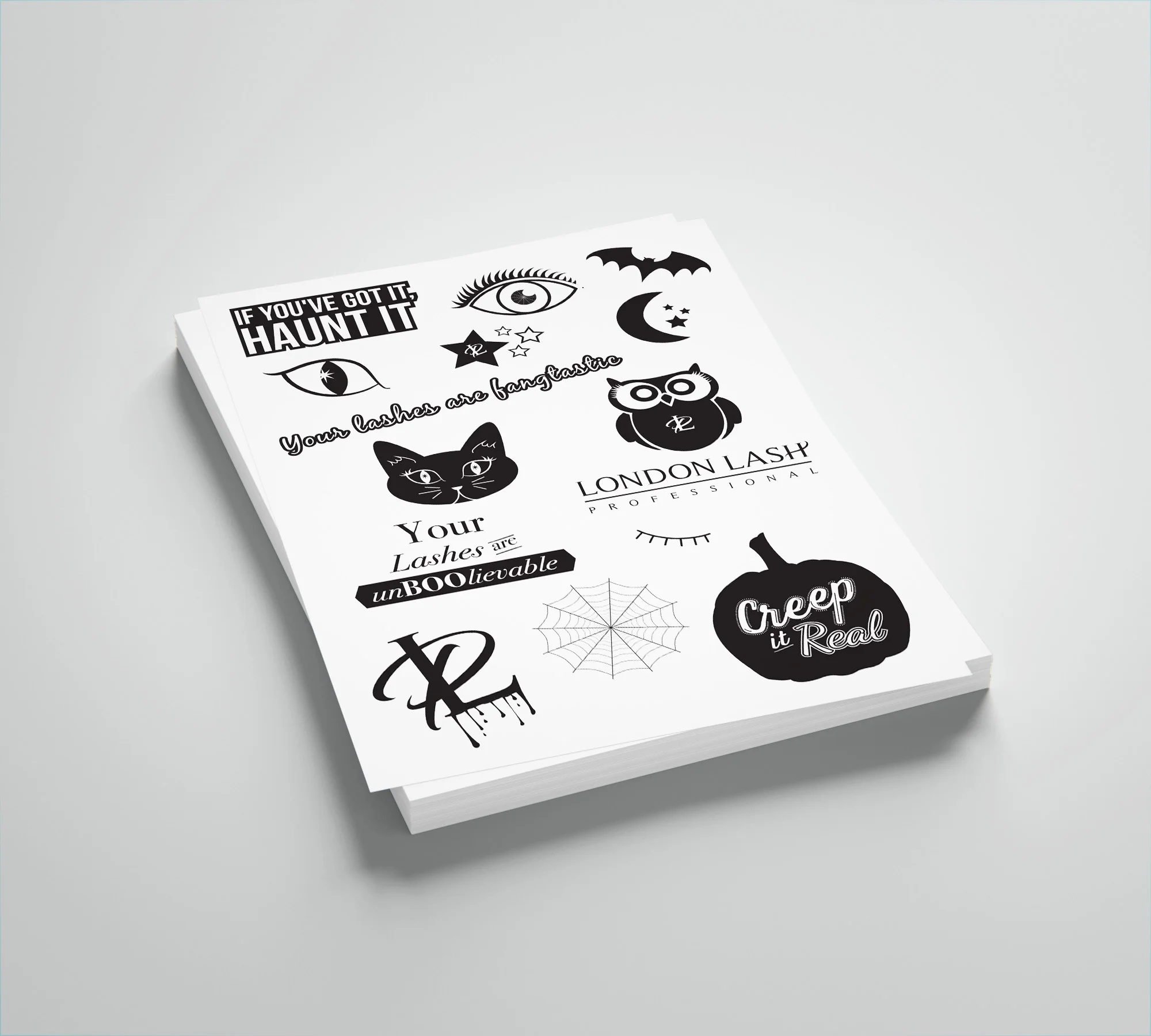 Halloween promotional stickers