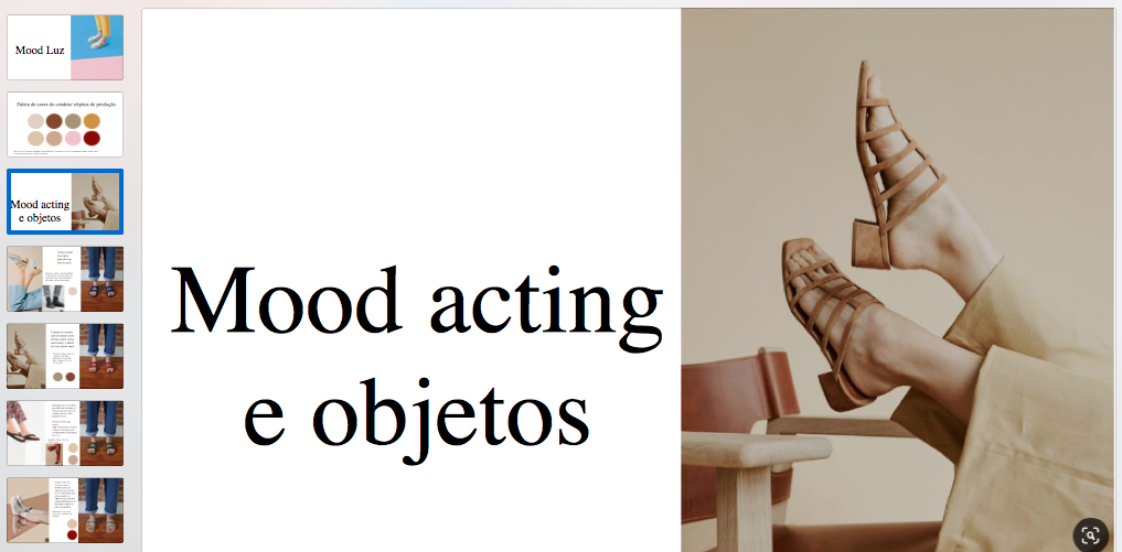 Exemplo de Moodboard para uma marca de Produtos Sustentáveis