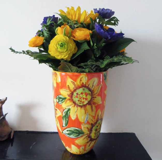 21st birthday present vase sunflowers the pottery experience.png