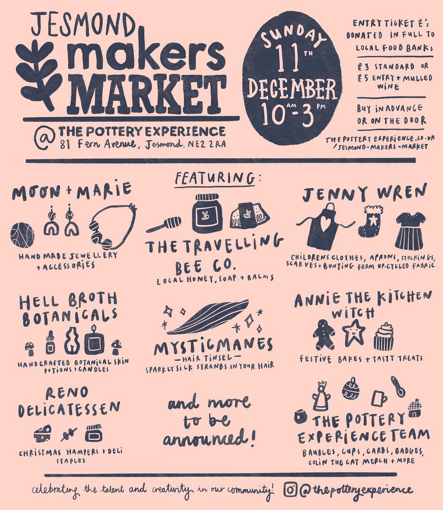 It&rsquo;s finally time!! Our annual market tix are LIVE ✨ link to bagsie a mulled wine ticket in our stories xoxo 

As always al ticket sales go straight to local food banks, and there will be a drop off point for donations too. 

Super excited to g