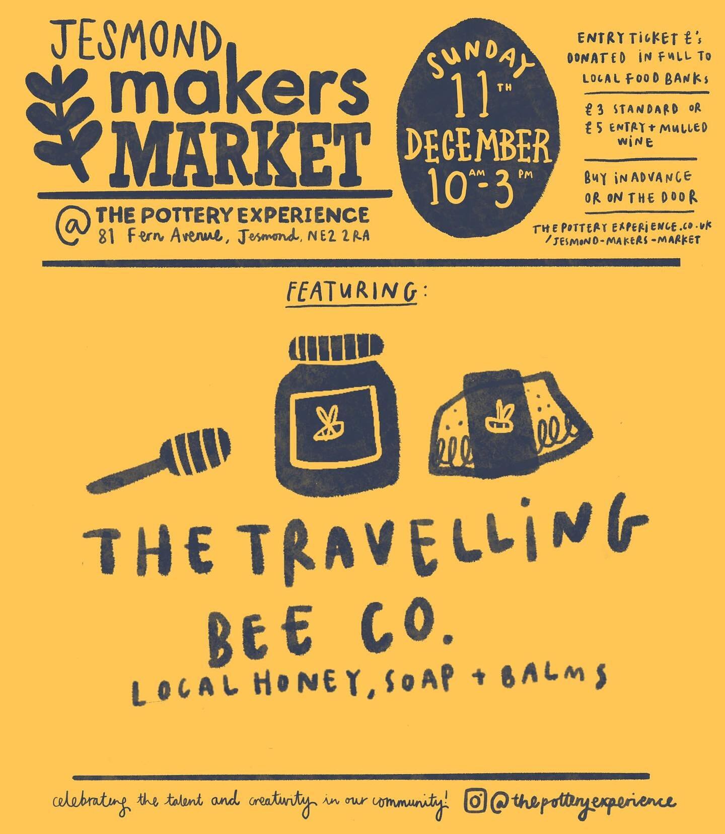 MEET THE MAKER!!

THE TRAVELLING BEE CO.
We firmly believe that happy bees make the best honey - and the proof is in the jar! We produce award winning honey from our bee hives across the North East of England, Northumberland and Scotland. 

Our missi