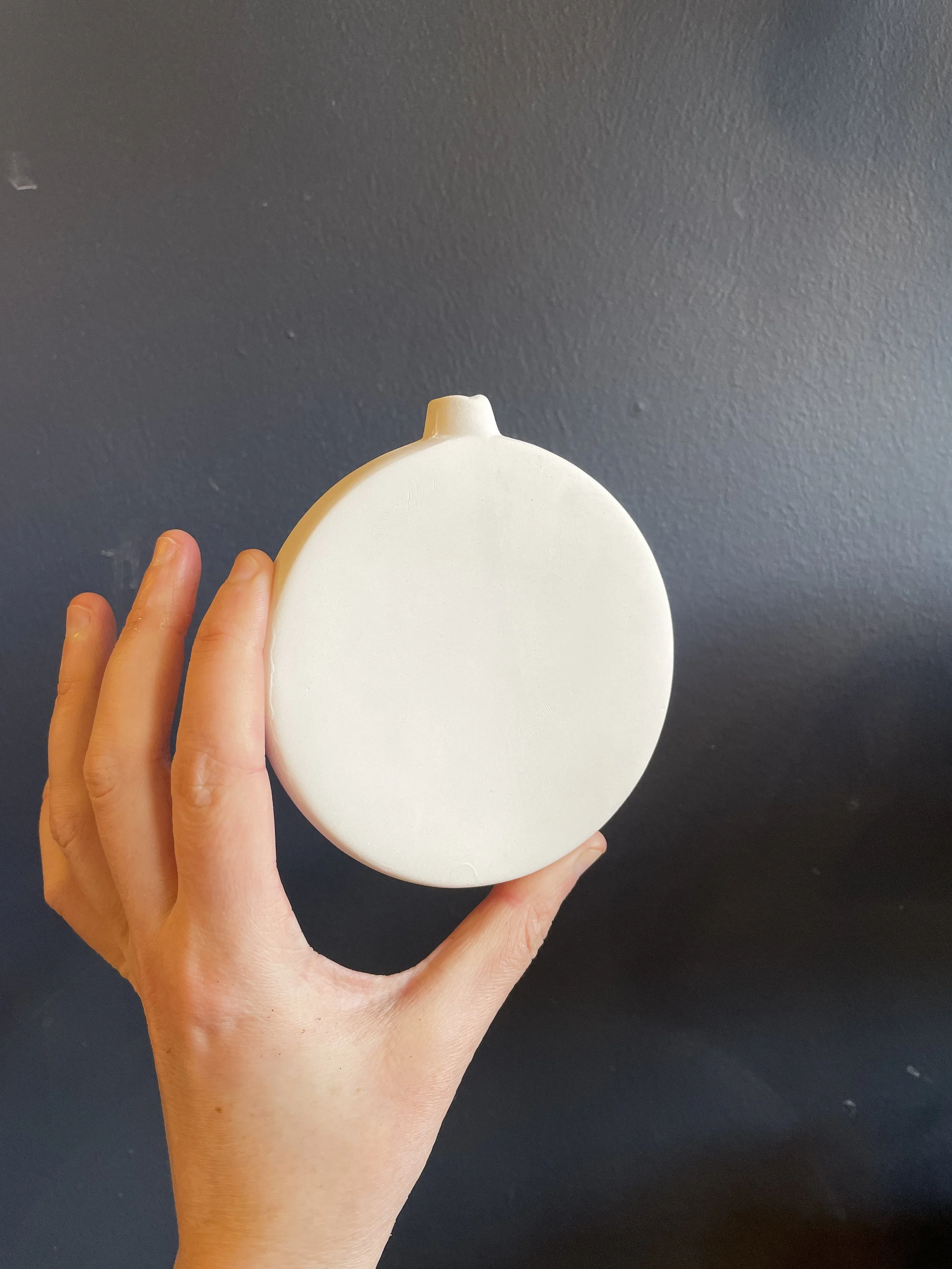 £21 - flat round bauble, 10cm