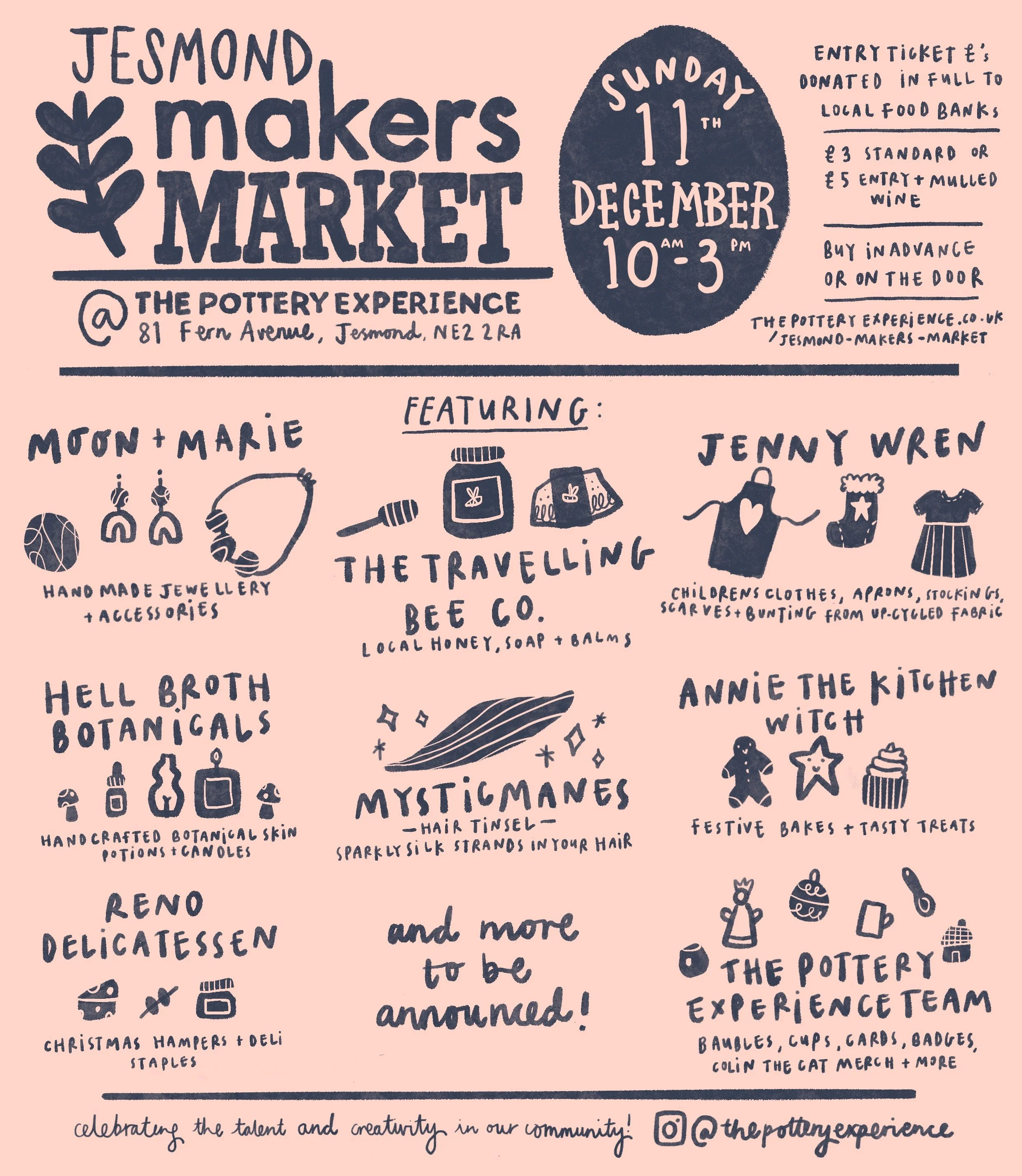 jesmond makers market newcastle christmas market  presents hand made pottery