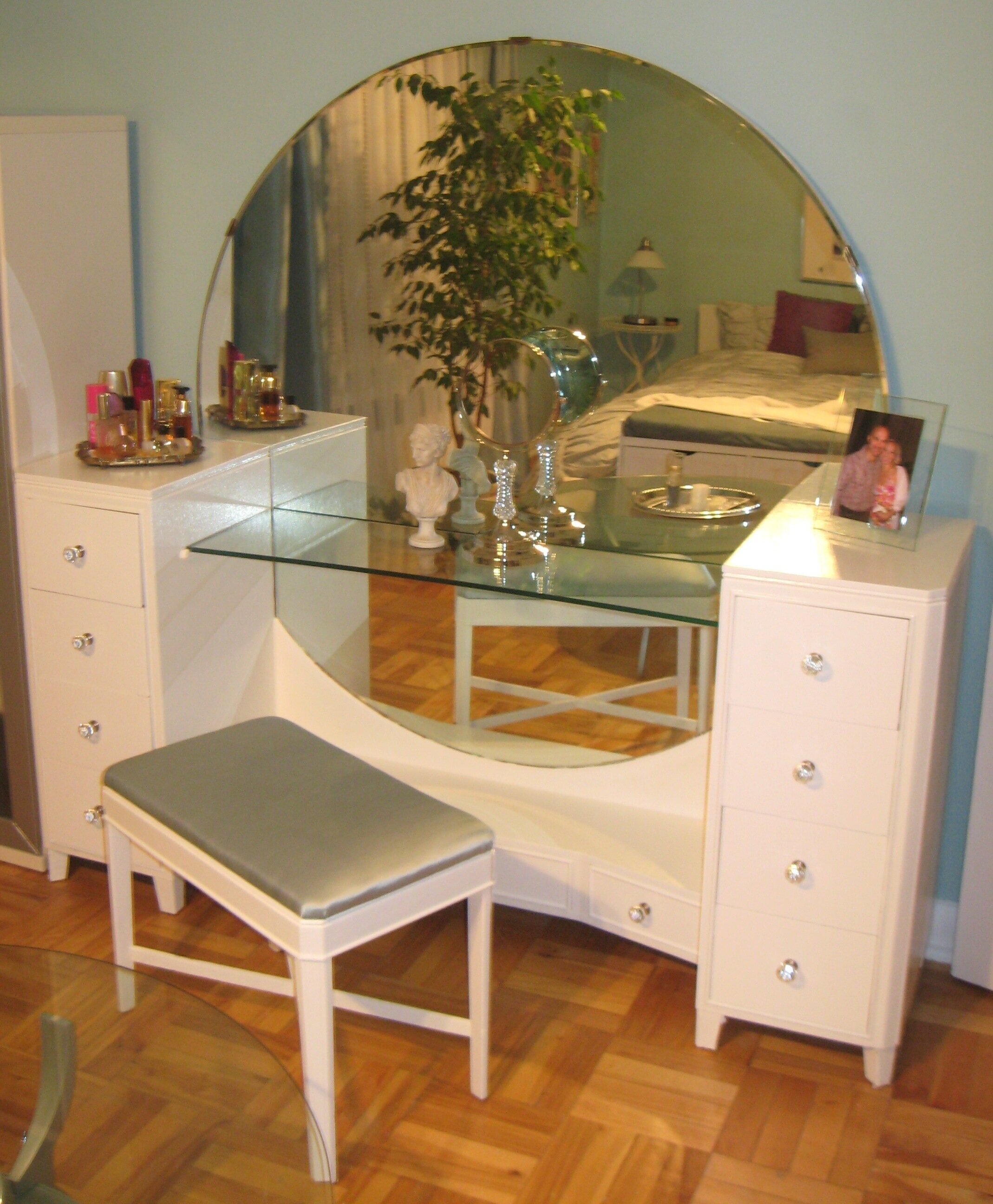 AFTER -ART DECO VANITY PAINTED