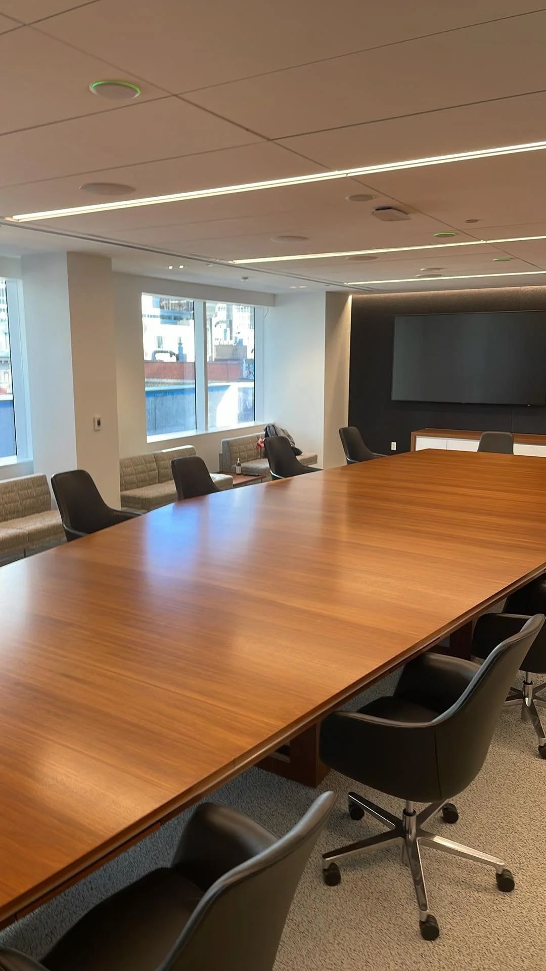 Large boardroom table downtown Toronto, Ontario