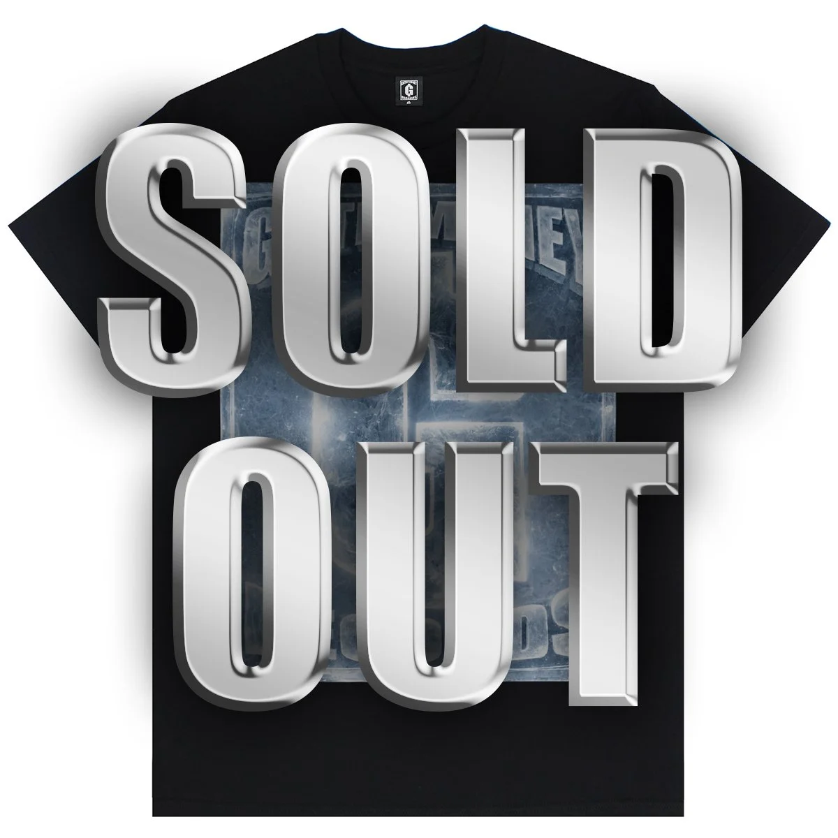 GMR FROZEN BOX LOGO TEE - BLACK