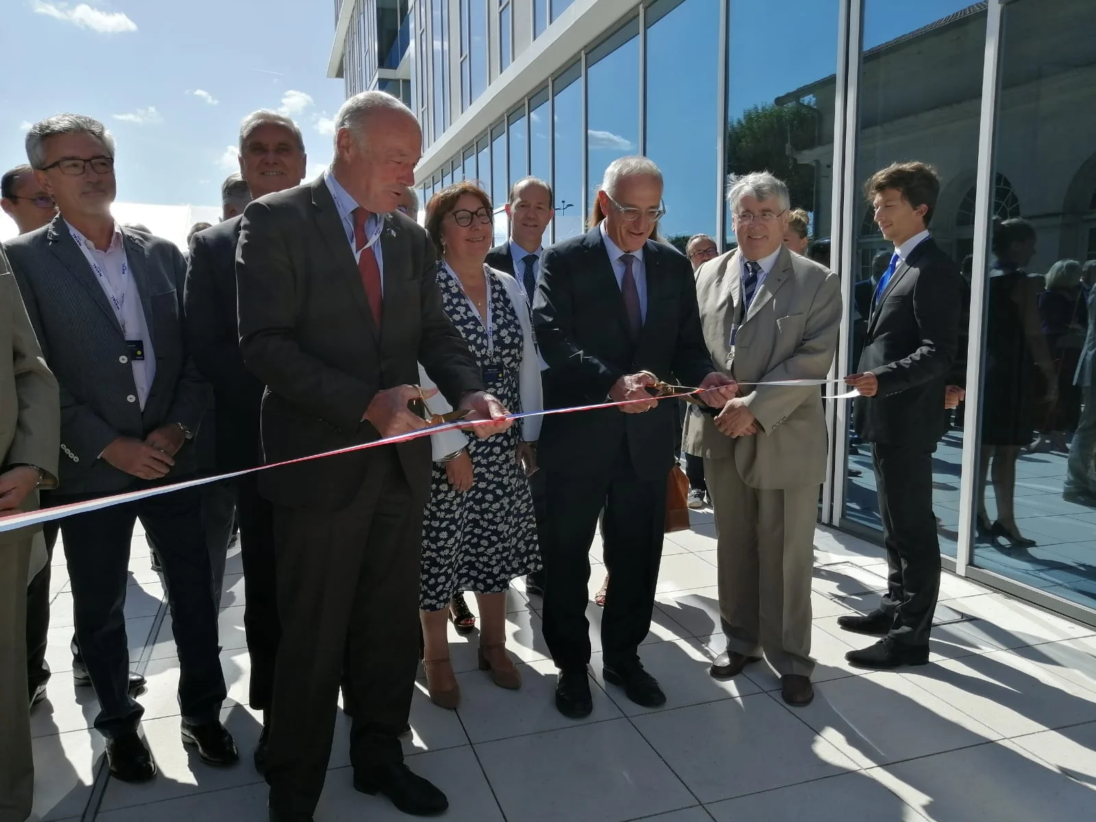 Hervé Guillou et Alain Rousset inaugurent l'Innov'Factory de Naval Group