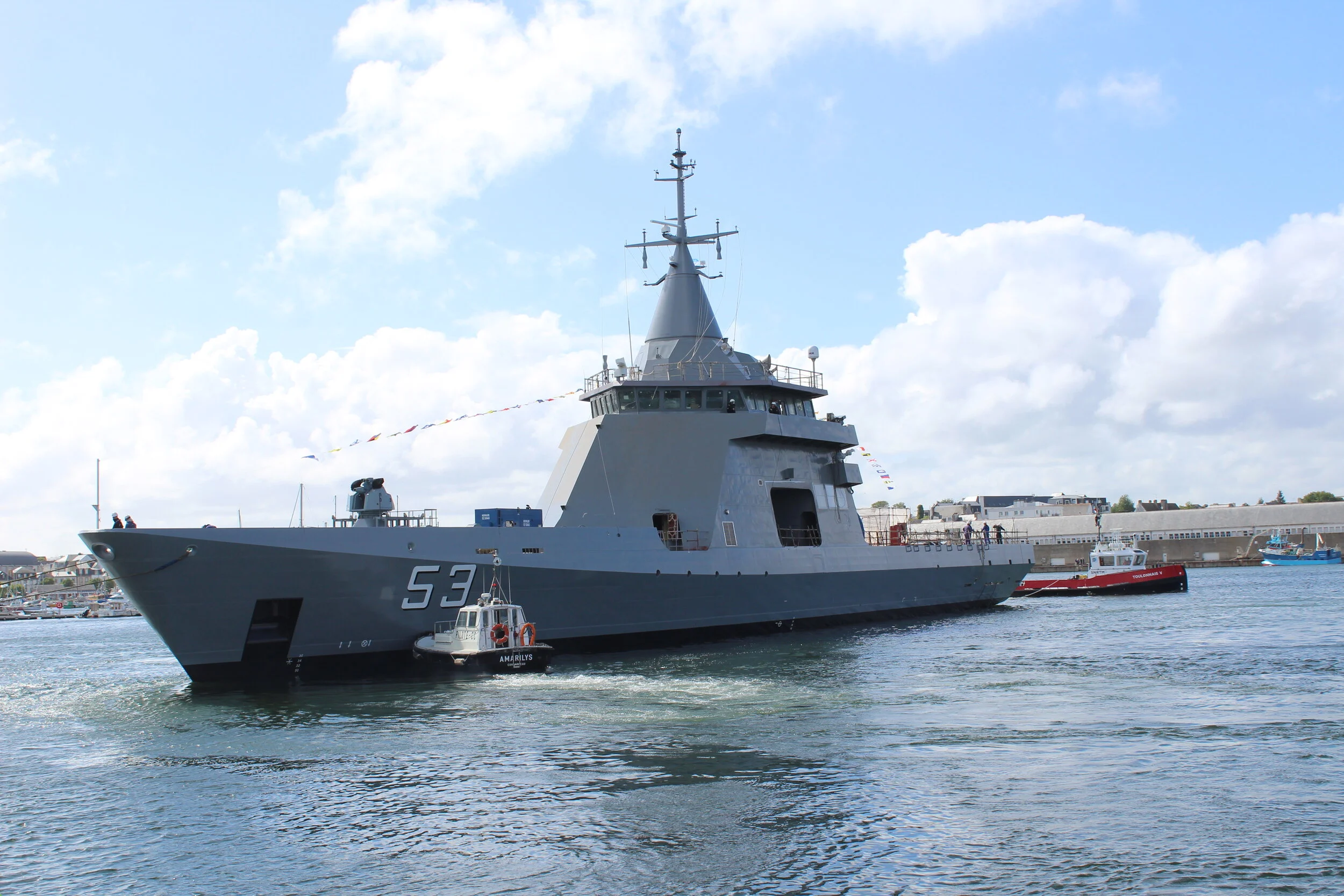 Naval Group met à l'eau le 3ème patrouilleur multi-missions commandé par l'Argentine