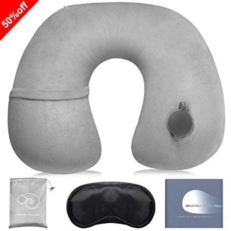 INFLATABLE NECK TRAVEL PILLOW FOR $6.89