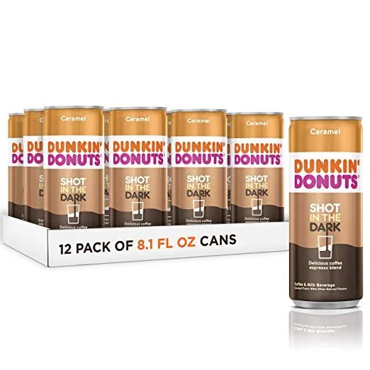 12 PACK OF CARAMEL DUNKIN DONUTS SHOT IN THE DARK FOR $12.92