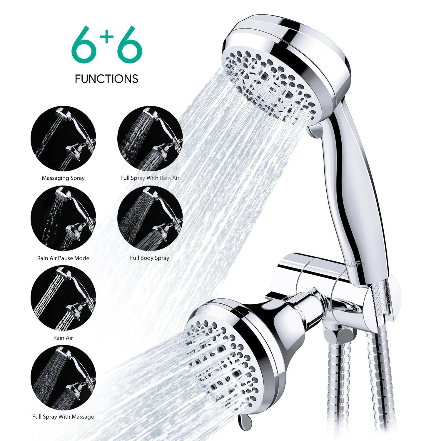 2 IN 1 SHOWER HEAD FOR $23.00