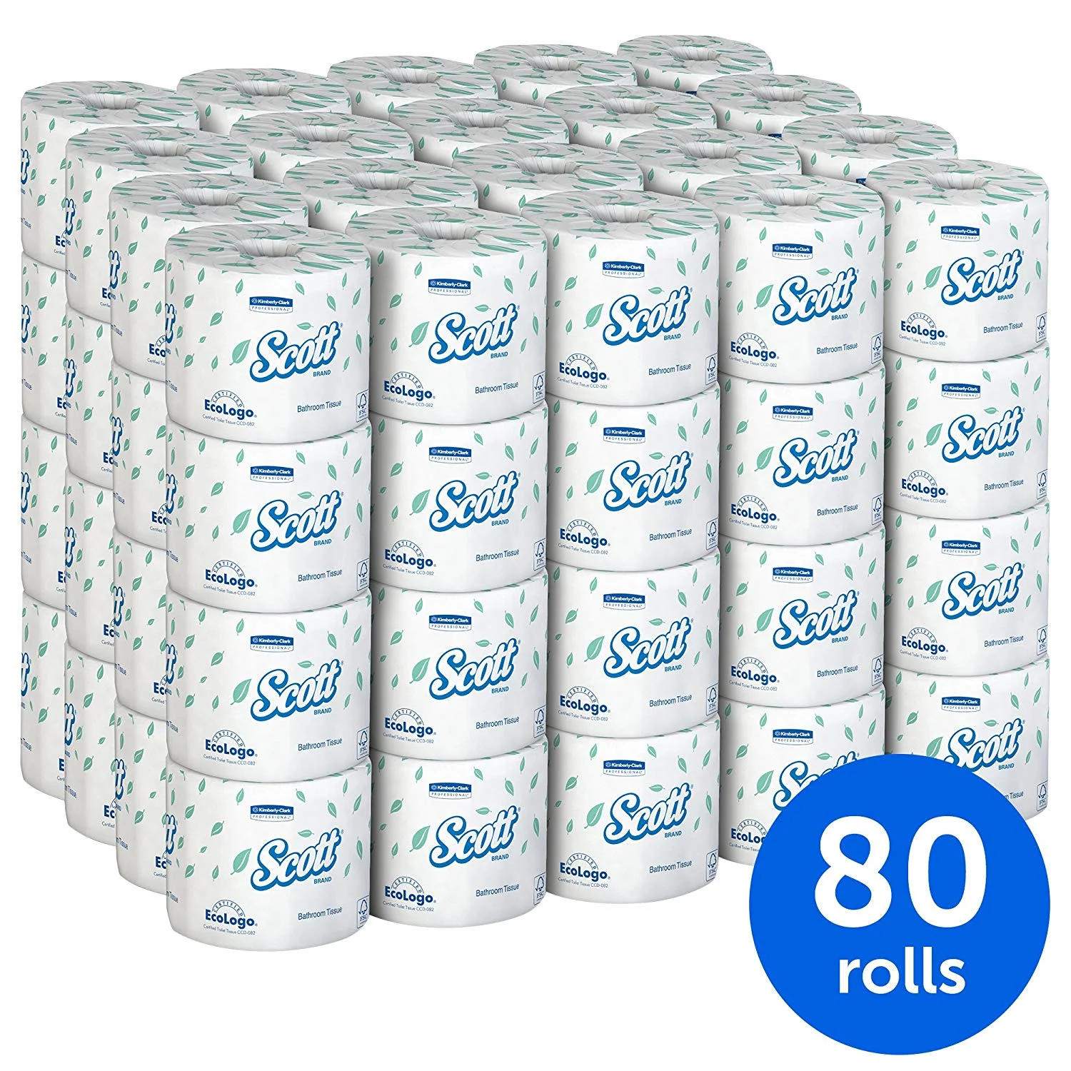 80 ROLLS OF 2 PLY TOILET PAPER FOR $36.60
