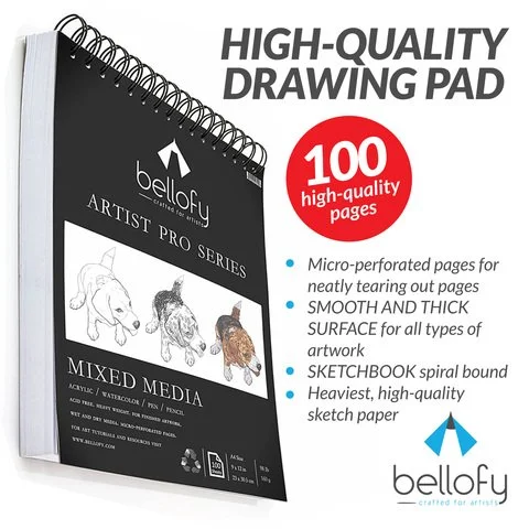 100-SHEET ARTIST SKETCHPAD  FOR $11.84