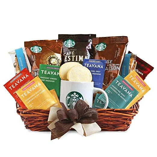CALIFORNIA DELICIOUS STARBUCKS DAYBREAK COFFEE BASKET FOR $13.68