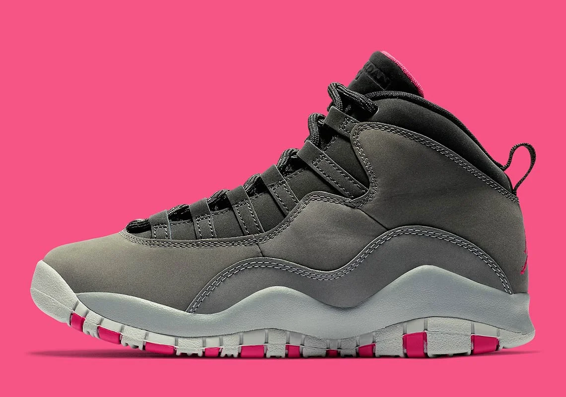 GRADE SCHOOL AIR JORDAN 10 RETRO ‘SMOKE GREY’ FOR $78.38