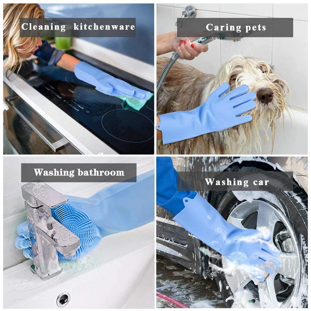 SILICONE DISHWASHING / CLEANING GLOVES FOR $7.78