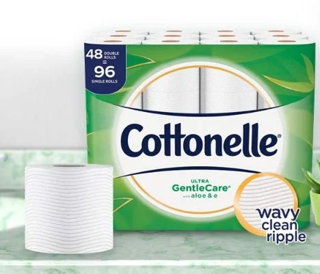 48 DOUBLE ROLLS OF COTTONELLE TOILET PAPER FOR $16.00