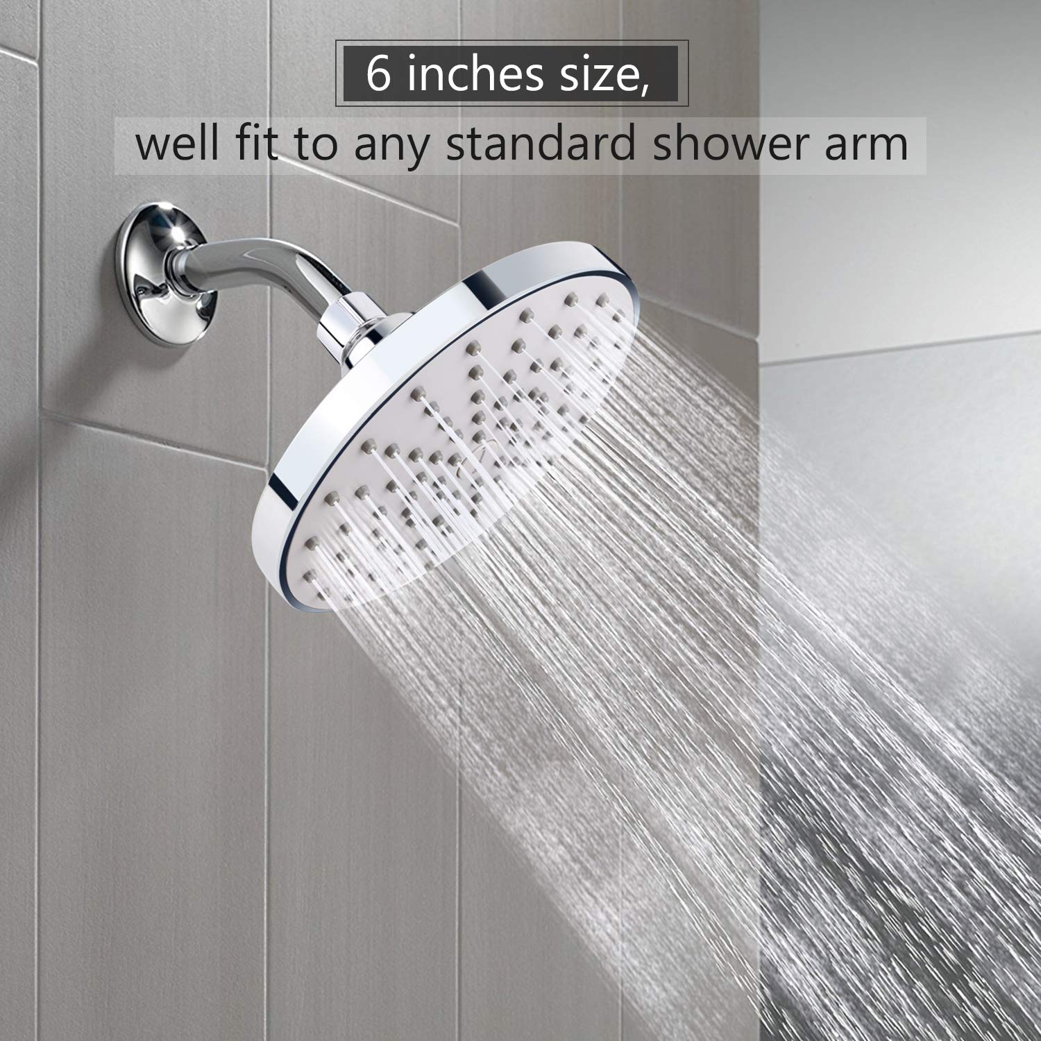 RAINFALL SHOWER HEAD FOR $9.34