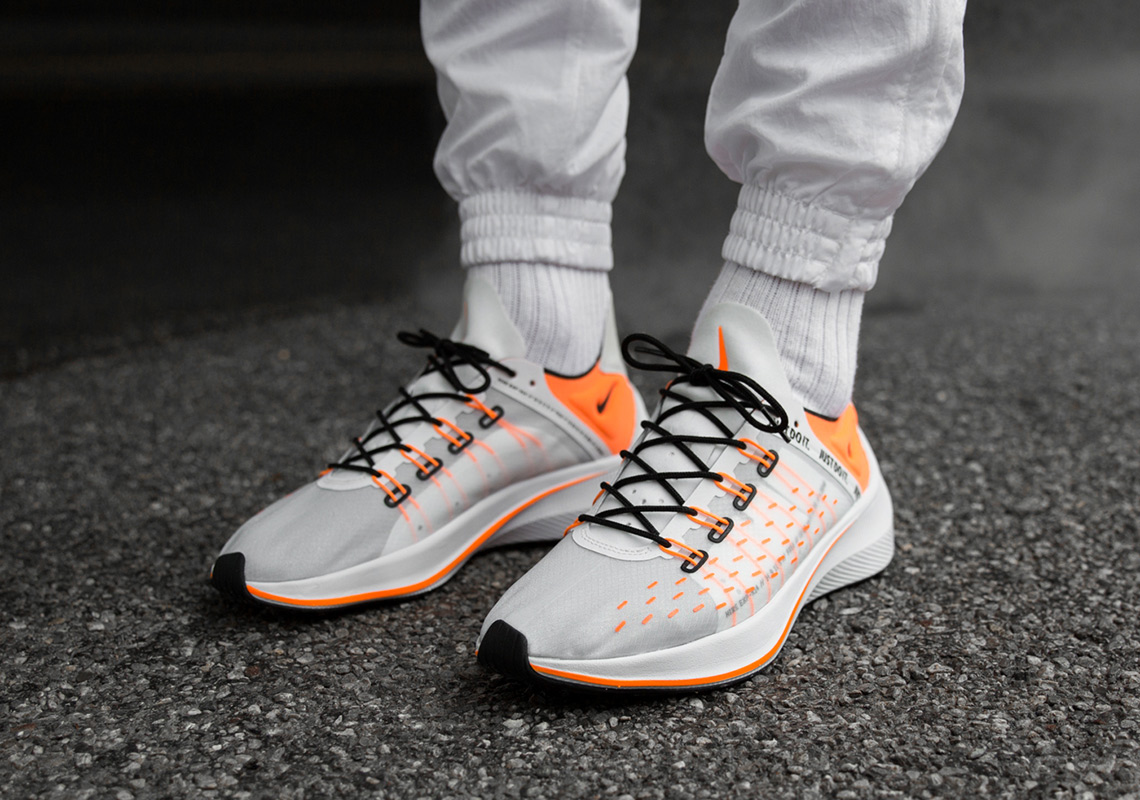 NIKE EXP-X14 SE JDI 'WHITE/ORANGE' FOR $60.00