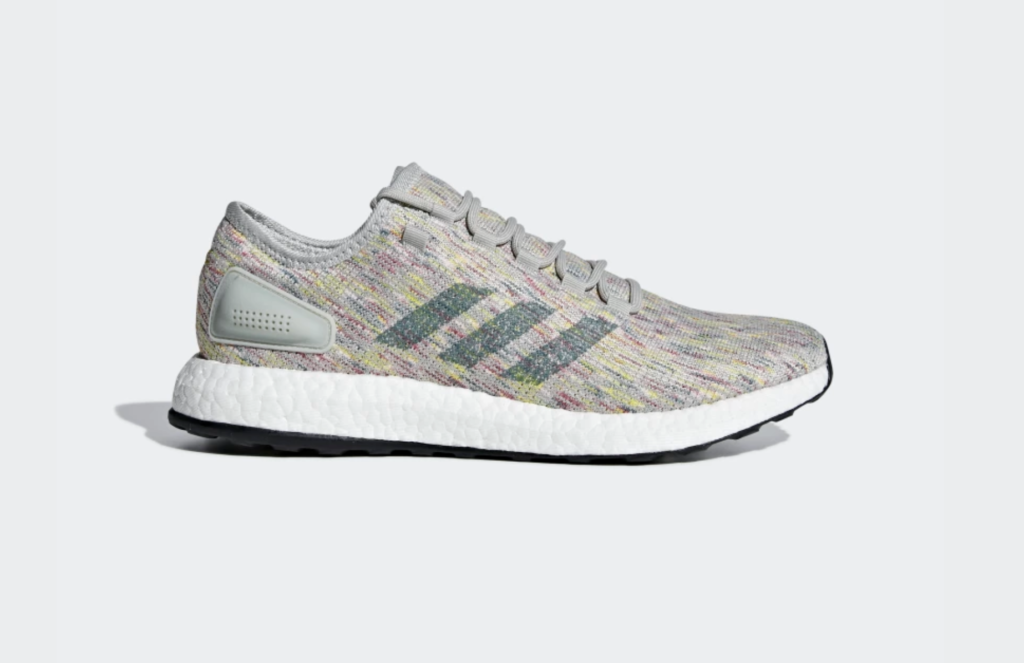 ADIDAS PUREBOOST ‘ASH GREY/MULTICOLOR’ FOR $55.00