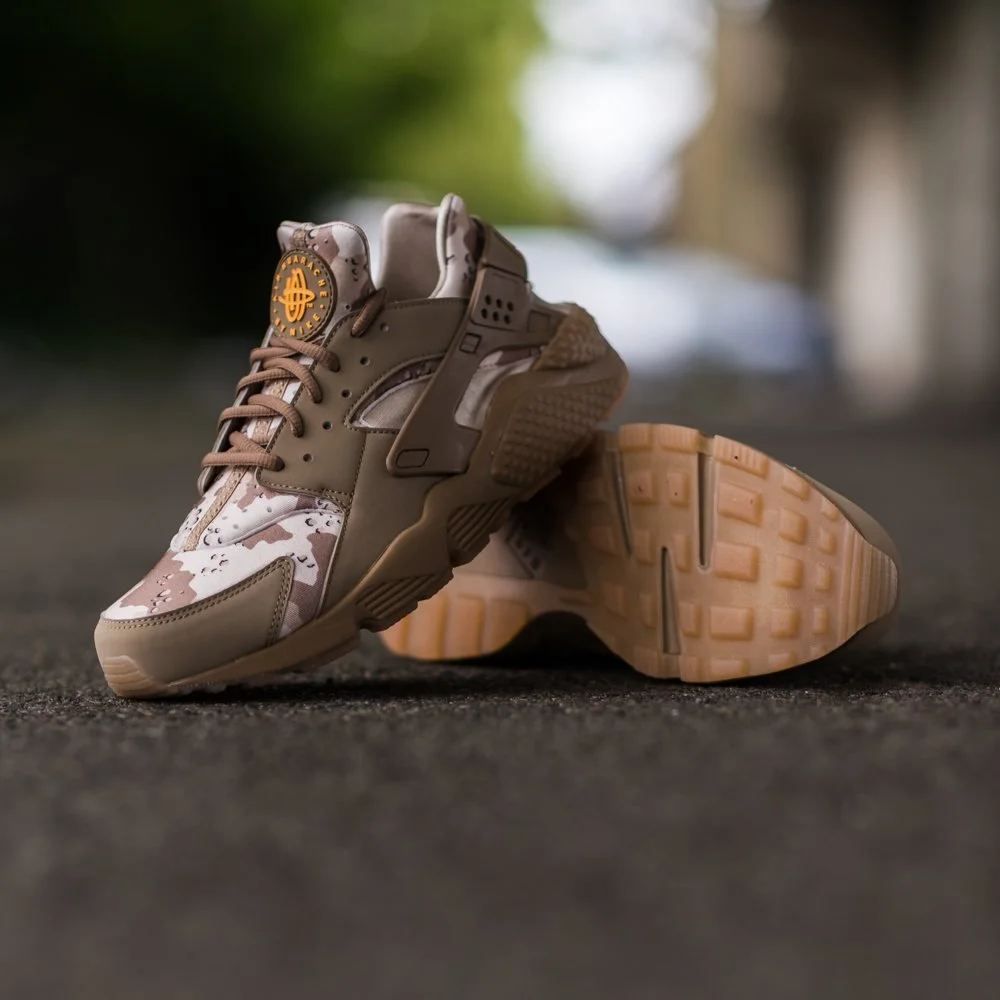 NIKE AIR HUARACHE CAMO 'DESERT ORE' FOR $60.00