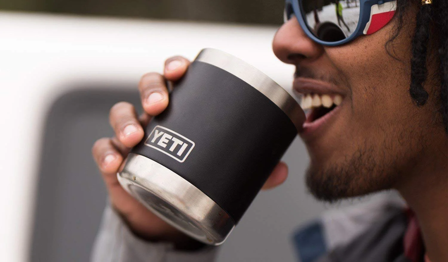 YETI RAMBLER STAINLESS STEEL VACUUM INSULATED TUMBLER WITH LID FOR $19.99