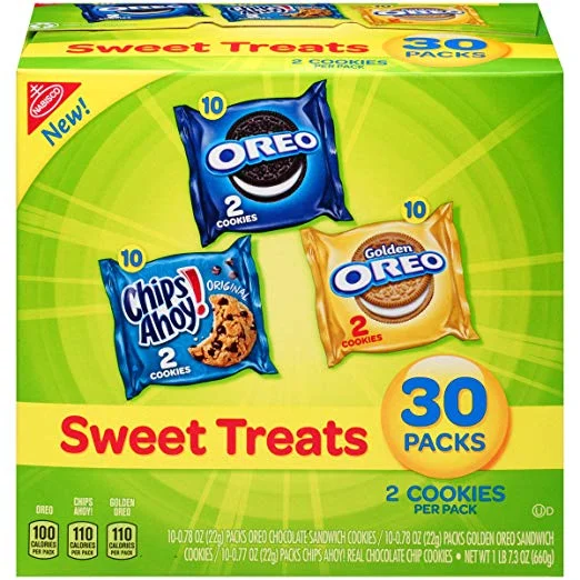 30 COUNT - NABISCO VARIETY PACK COOKIES FOR $6.00