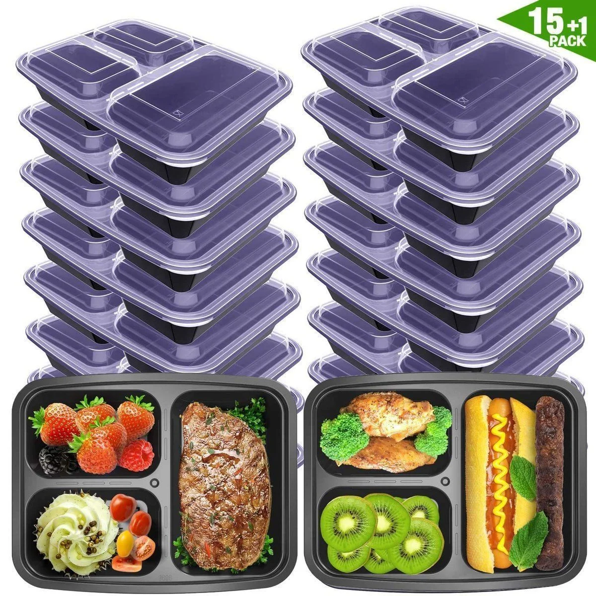 16 PACK OF MEAL PREP CONTAINERS FOR $8.99