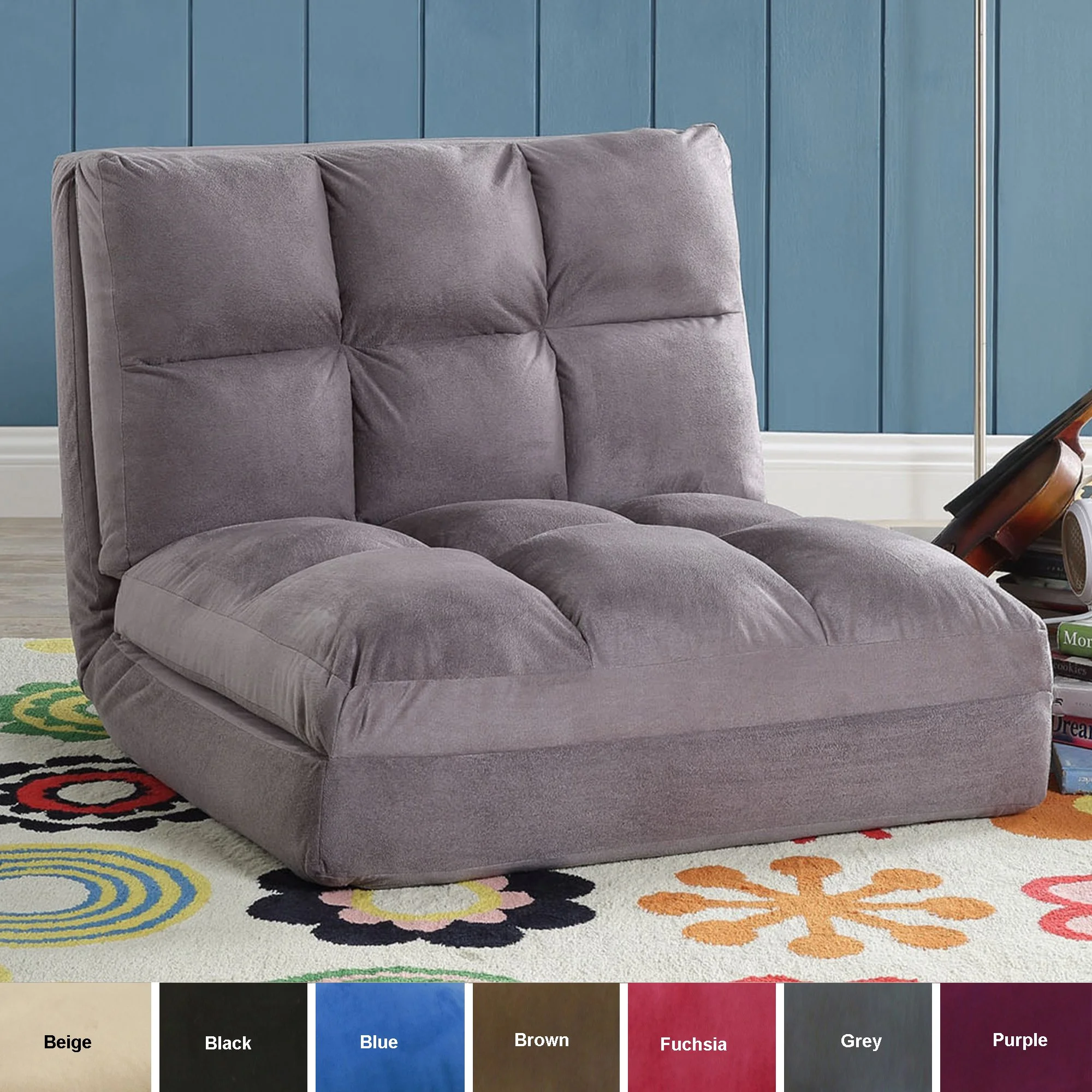 MICROSUEDE 5-POSITION FLIP CHAIR FOR $99.00