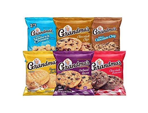 30 COUNT OF GRANDMAS COOKIES VARIETY PACK FOR $9.97