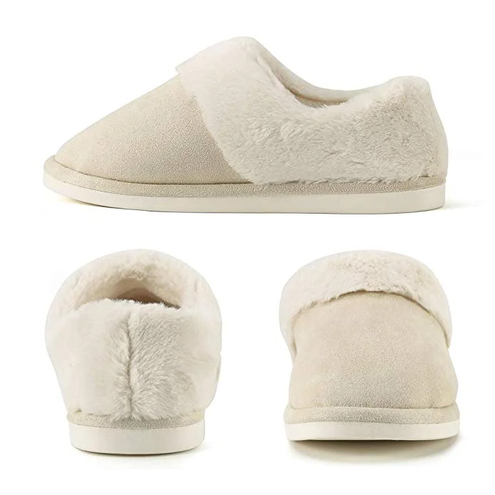 WOMEN’S SOFT FAUX FUR HOUSE SLIPPERS FOR $9.99