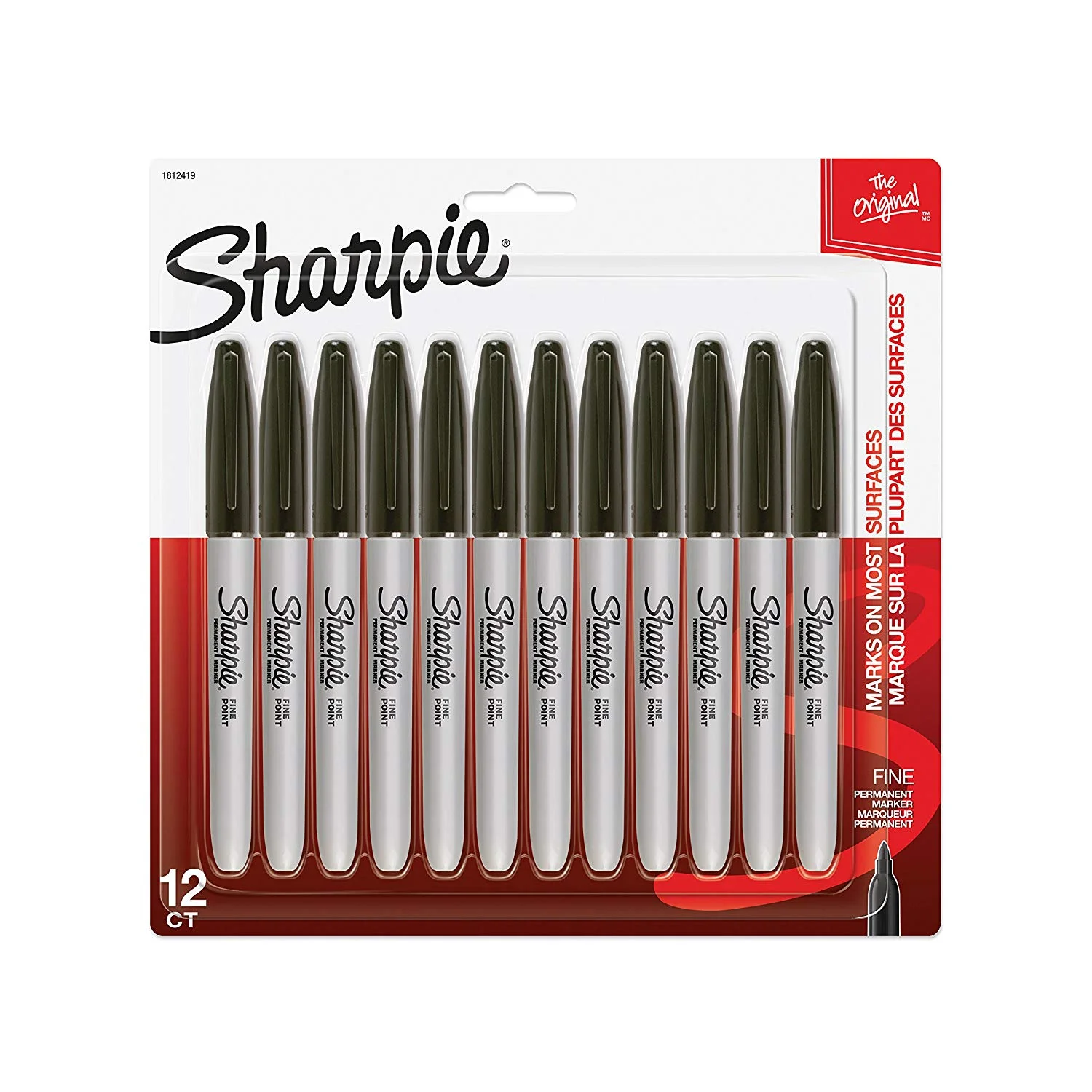 12-PACK SHARPIE PERMANENT MARKERS FOR $6.41