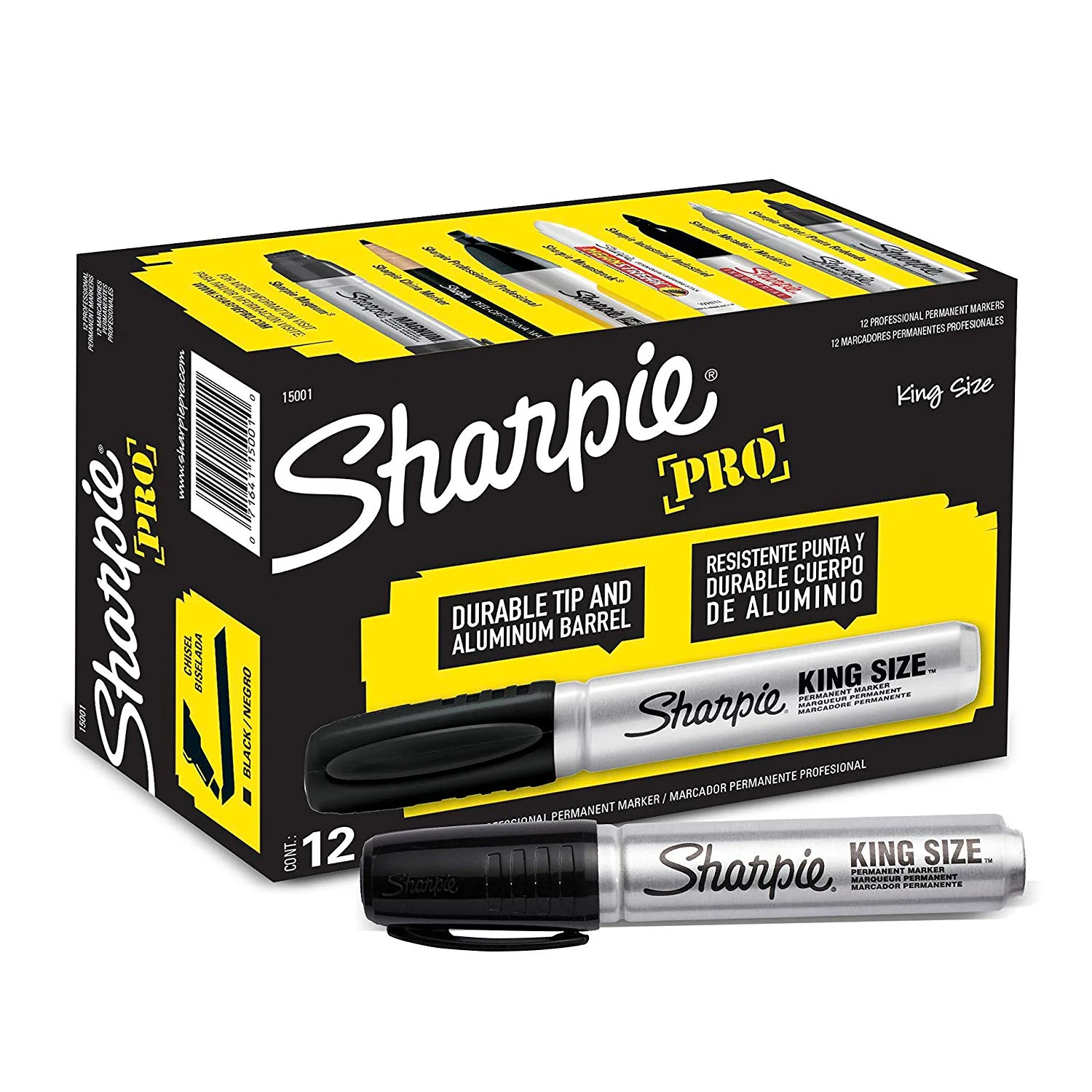 12-PACK OF SHARPIE PRO KING SIZE MARKERS FOR $10.14