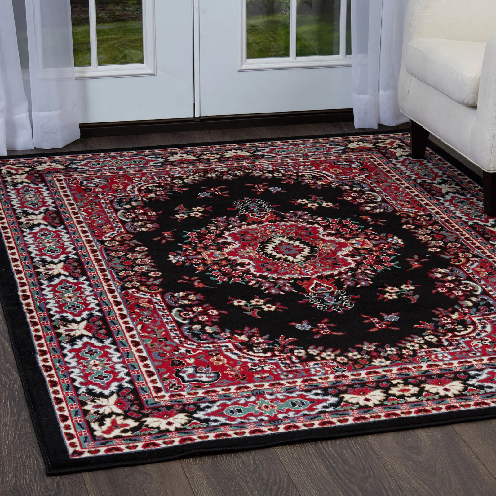 TRADITIONAL ORIENTAL MEDALLION AREA RUG FOR $8.99
