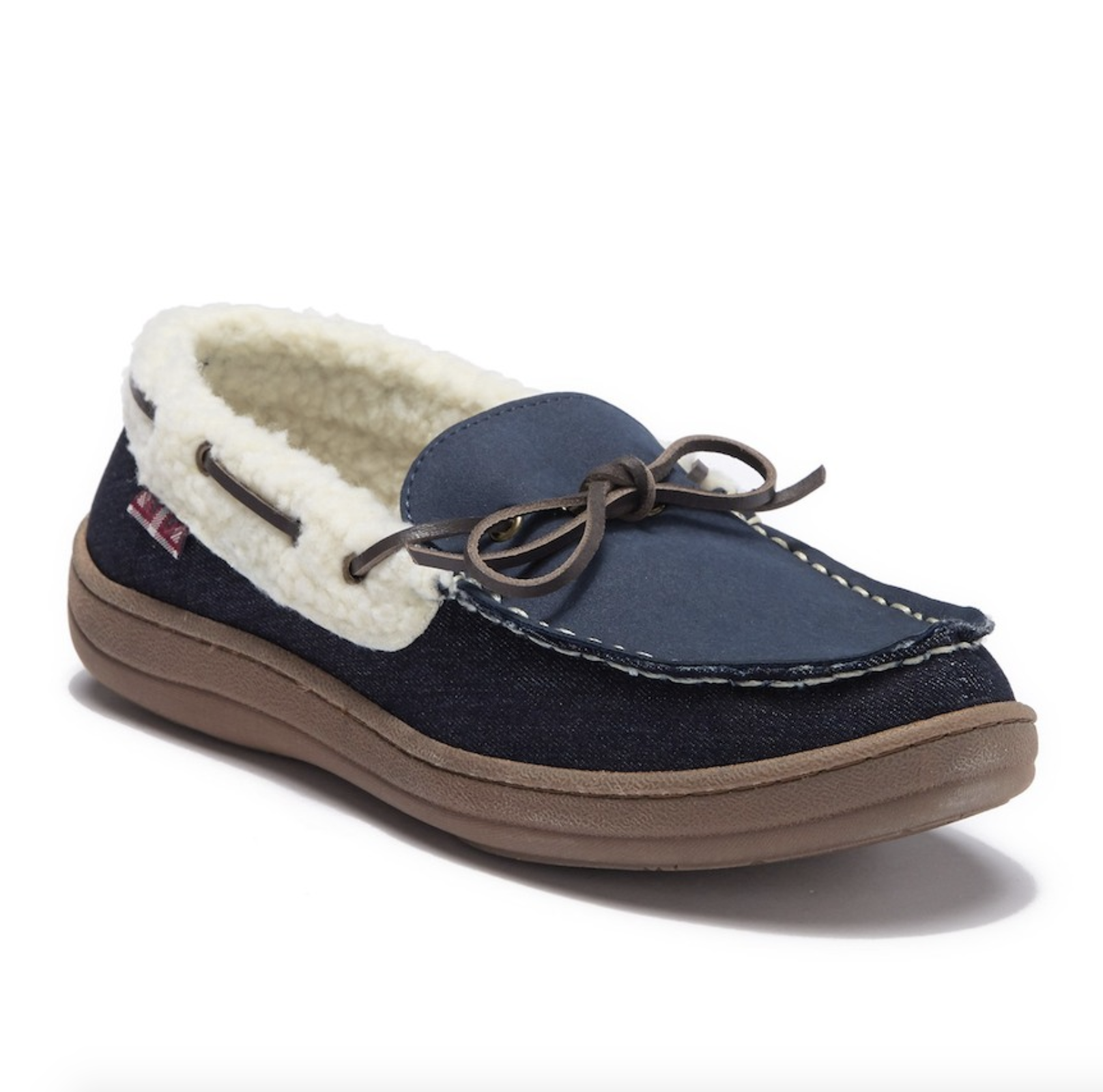 BEN SHERMAN JAROD FAUX SHEARLING LINED SLIPPEPS FOR $14.99