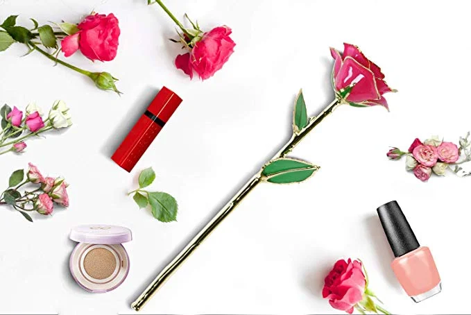 ROSE GOLD DIPPED 24K ROSE FOR $12.99