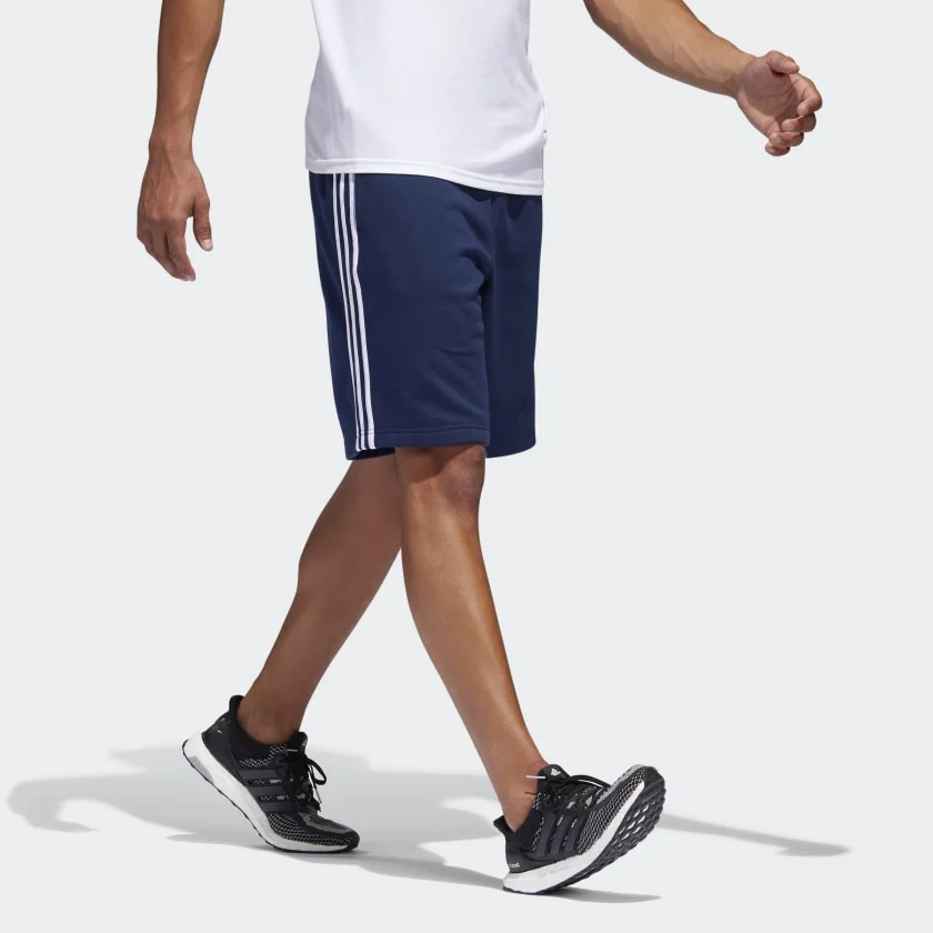 ADIDAS ESSENTIALS 3-STRIPES SHORTS FOR $18.00